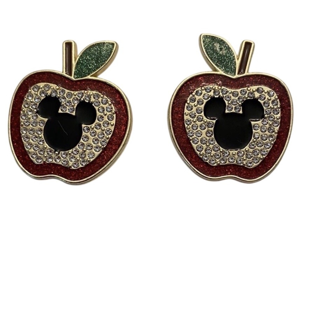 Disney x Baublebar Apple Earrings Mickey Mouse Teacher New